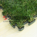 DIY split joint outdoor interlocking turf grass mat